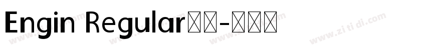 Engin Regular下载字体转换